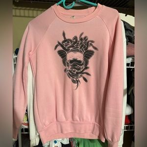 Crooks and Castles crewneck sweatshirt xs women’s pink